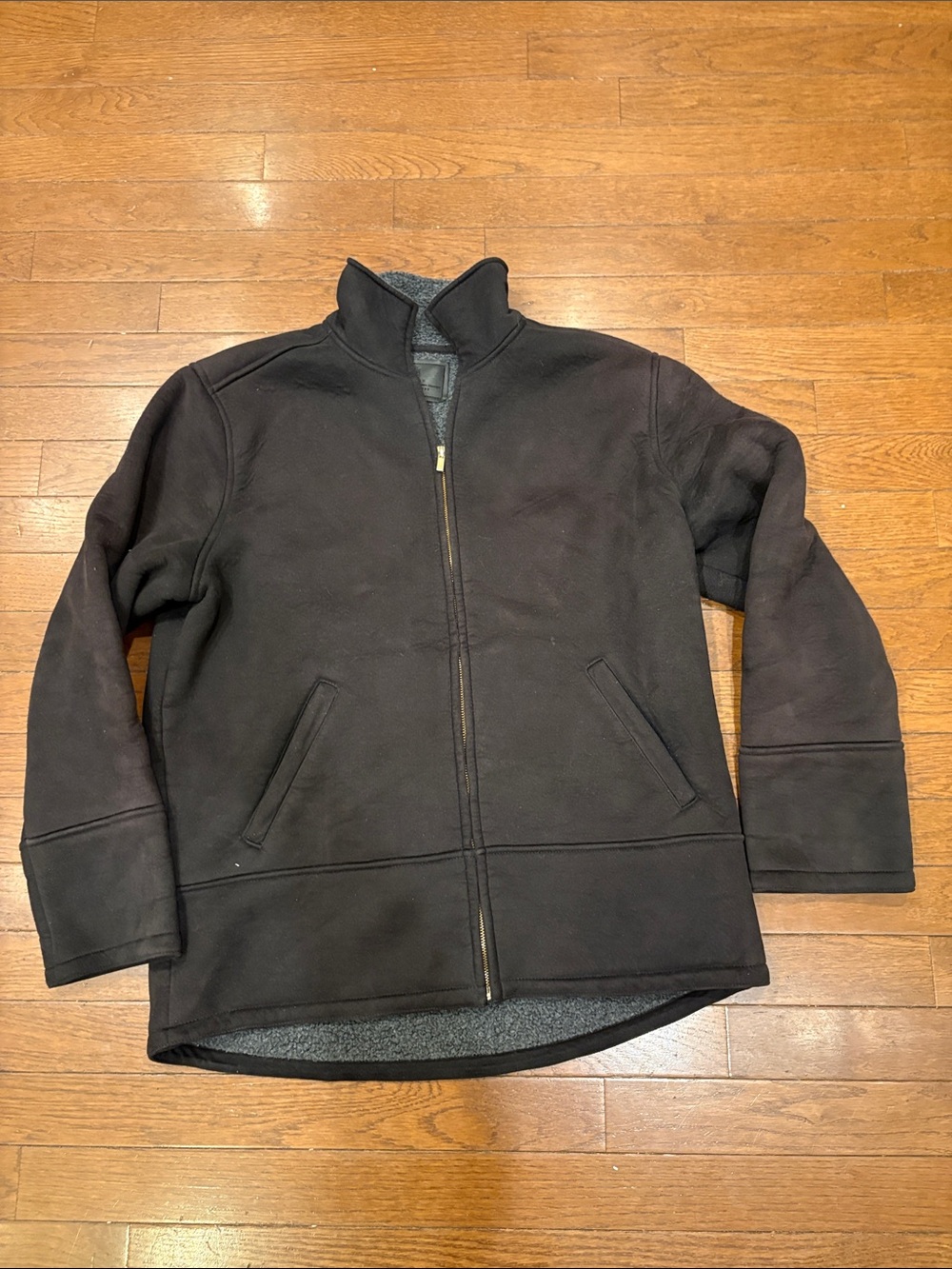 Ralph Lauren  Black Zip-Up Fleece Jacket